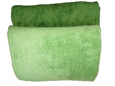 2 teiliges Set Handtuch Badetuch Saunatuch in grün 2 Farben je 50 x 100 cm