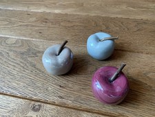 3er Set, Herbstdekoration, Äpfel, Weihnachtsdeko, Winterdeko