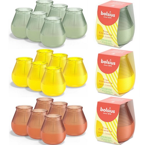 6er set bolsius citronella - set,