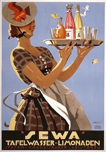 Vintage sewa poster limonade - vintage,