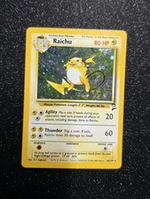 Pokemon Karte Raichu 16/130 Base Set 2 Englisch Holo