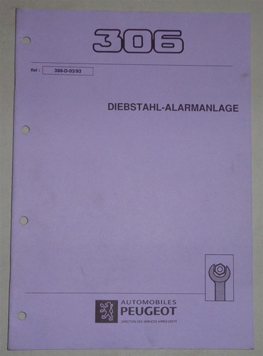 Werkstatthandbuch peugeot 306 - werkstatthandbuch,