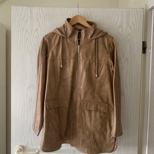 Damenjacke aus kunstleder mit - kunstleder,