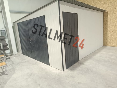 Blechgarage 4x5x2 4m schuppe - 4x5x2,4m,