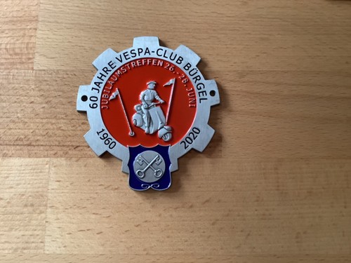 Vespa club bürgel - vespa, plakette