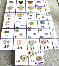 DFB-DEUTSCHE NATIONALMANNSCHAFT-29 FUSSBALL PINS- EINEN WÄHLEN-LESEN-u.a FANCLUB