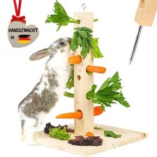 Futterbaum für Kaninchen Meerschweinchen Nagetiere Kaninchen Spielzeug  45 cm