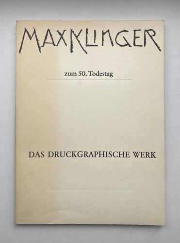 Max klinger zum todestag - zum, 50.