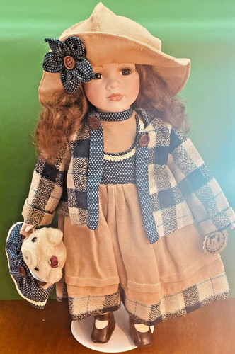 Vintage porzellan puppe - puppe,