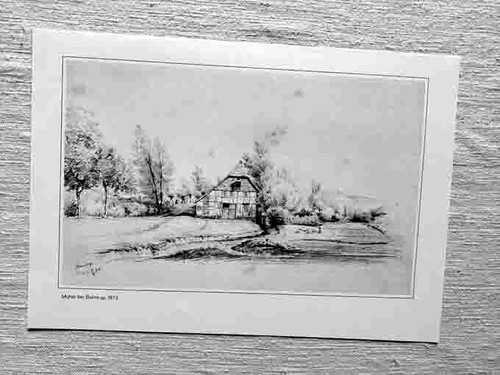 Kunstblatt mühle bei - bei, barntrup