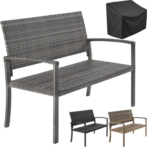 Polyrattanbank gartenbank - polyrattanbank,