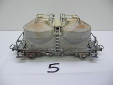 ein Piko Staubsilowagen,Zementsilowagen(Nr.5) gealtert,neue  Räder DR 1:87 H0 DC