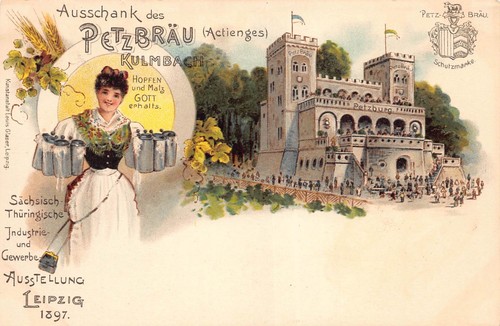 Postkarte leipzig litho - ak,