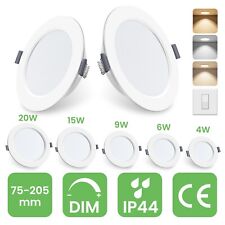 LED Panel Einbaustrahler Deckenleuchte Einbauleuchte Flach Rund Einbau Spot 230V