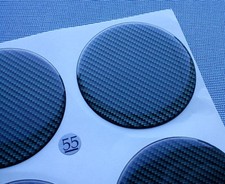 4x Carbon Lock Embleme für