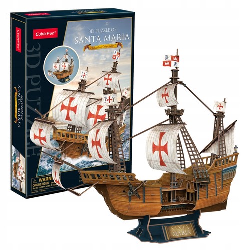 Cubic fun puzzle żaglowiec - cubic, 3d
