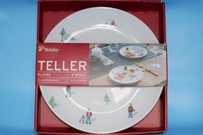 Tchibo - Teller-Set 2-teilig - "Spaziergänger / Weihnachten" - NEU / OVP