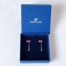SWAROVSKI Hello Kitty rote Schleife Ohrhänger Kette Ohrringe Sanrio Schmuck...