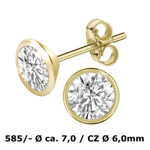 Ohrstecker ohrringe 585 gold - 585,