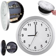 Safe Uhr Tresor QUARZ Wanduhr Geheimtresor Geldversteck Bahnhofsuhr Versteck Box