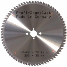 HM Kreis-Säge-blatt 300 x 30 mm Z= 72 f. Haffner-Ulmia-Metabo-Elu Tisch-säge