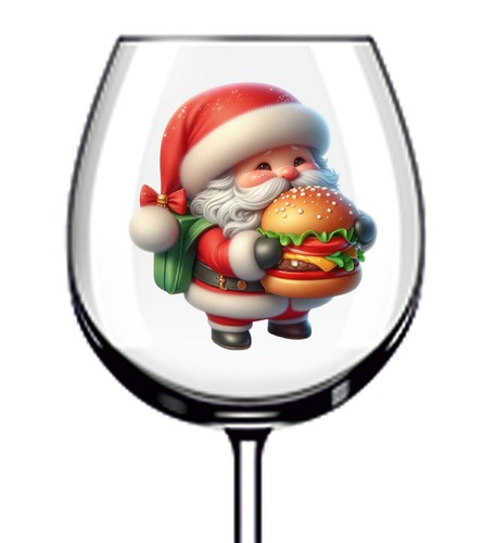 12x bunte weihnachten santa - weihnachten,