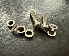 Faber Tone Lock Studs for Stoptailpiece Glossy Nickel metrisch