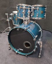 Sonor Delite Drumset Birdseye Azure Schlagzeug Shellset Made in Germany