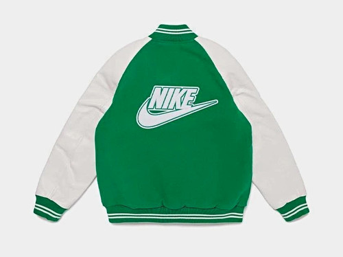 Nike nigo collegejacke leder - nigo,