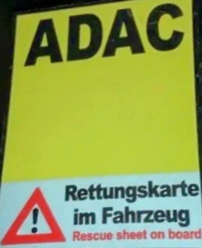 Werbe aufkleber adac - 2, werbe-aufkleber