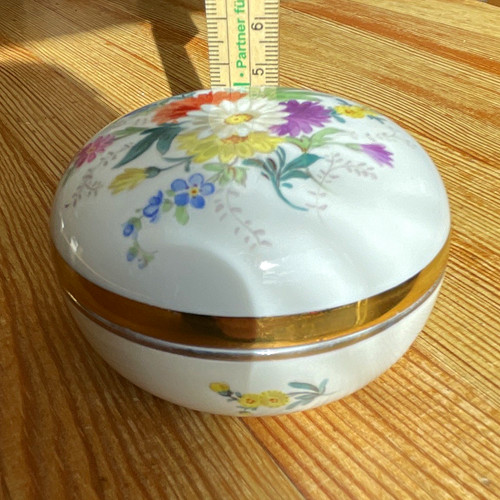 Porzellan bonboniere rund mit - rund,