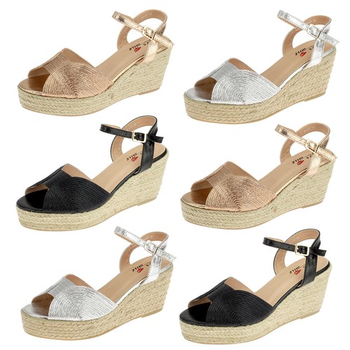 Damen keilsandaletten sandalen - keilsandaletten,