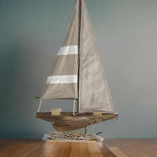 Holz Modell Segelschiff, Yacht, Holzboote, maritime Dekoration