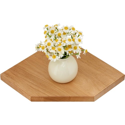Eiche eckregal wandregal holz - eckregal,