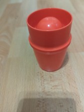Tupperware Eierbox f. ein Ei  Rot 2166A 5 Eierbecher Eierdose Mitnahme
