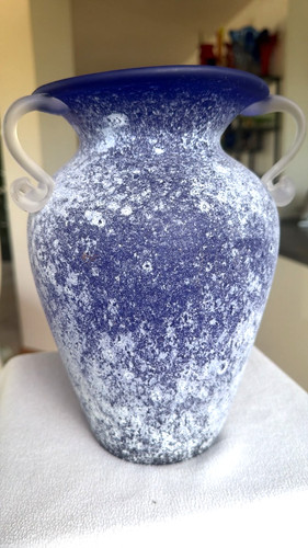 Große schwere glas vase - schwere,