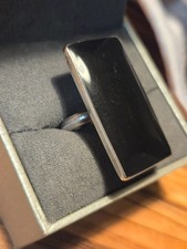 925 Silber Ring Onyx Damen