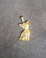 Goldanhänger Katze Gold 333