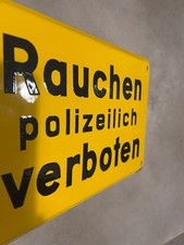 Altes Emailleschild Rauchen