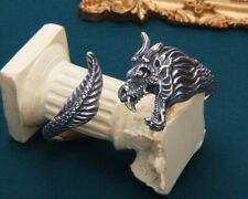 B37 Armband Armreif Drache Drachenschuppen Sterling Silber 925