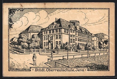 Ansichtskarte jena städt - ansichtskarte,