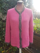 *RABE* Tolle Strick Jacke Trachtenjacke Gr 42 Alpakawolle Casual Dirndl Top