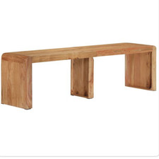 Holzbank Akazienholz 160x38x45 cm Massivholz Sitzbank Esszimmer Landhausstil