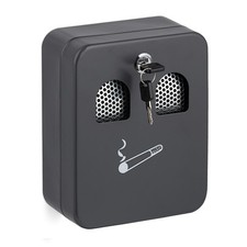 Wandaschenbecher Hängeaschenbecher Verschließbarer Ascher anthrazit 0,9 kg