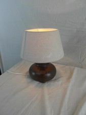 Tischlampe Eiche Vintage