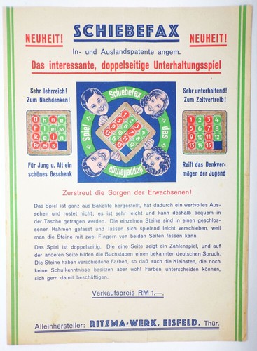 Schiebefix reklame blatt - reklame,