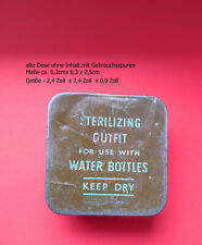 WWII Vintage Sterilisation Outfit zur Verwendung mit Wasserflaschen Blechdose