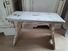 Antiker großer Hocker Schemel