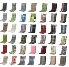 Hochlehner Auflagen Gartenstuhl 6 ER SET Sitzkissen für Sessel Kissen Polster