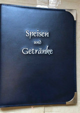 Speisekartenmappen A5 Farbe d-blau , Buchschrauben si3 Hüllen Lager SONDERPOSTEN